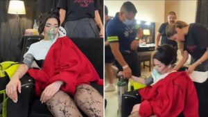 Kenia Os sufre golpe de calor en pleno concierto en Mérida; recibe atención médica